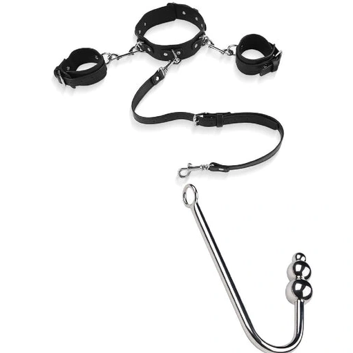 Anal Hooks Hook with and Cuffs Anal Beaded Elegant Collar 5334 0809